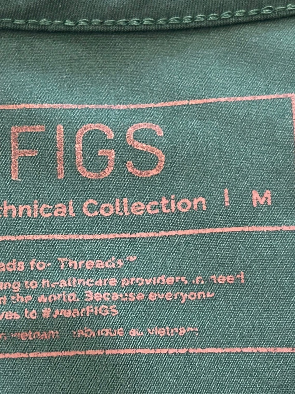 SET Figs Hunter EMERALD Green Scrubs Top M Bottoms MT - Picture 7 of 13